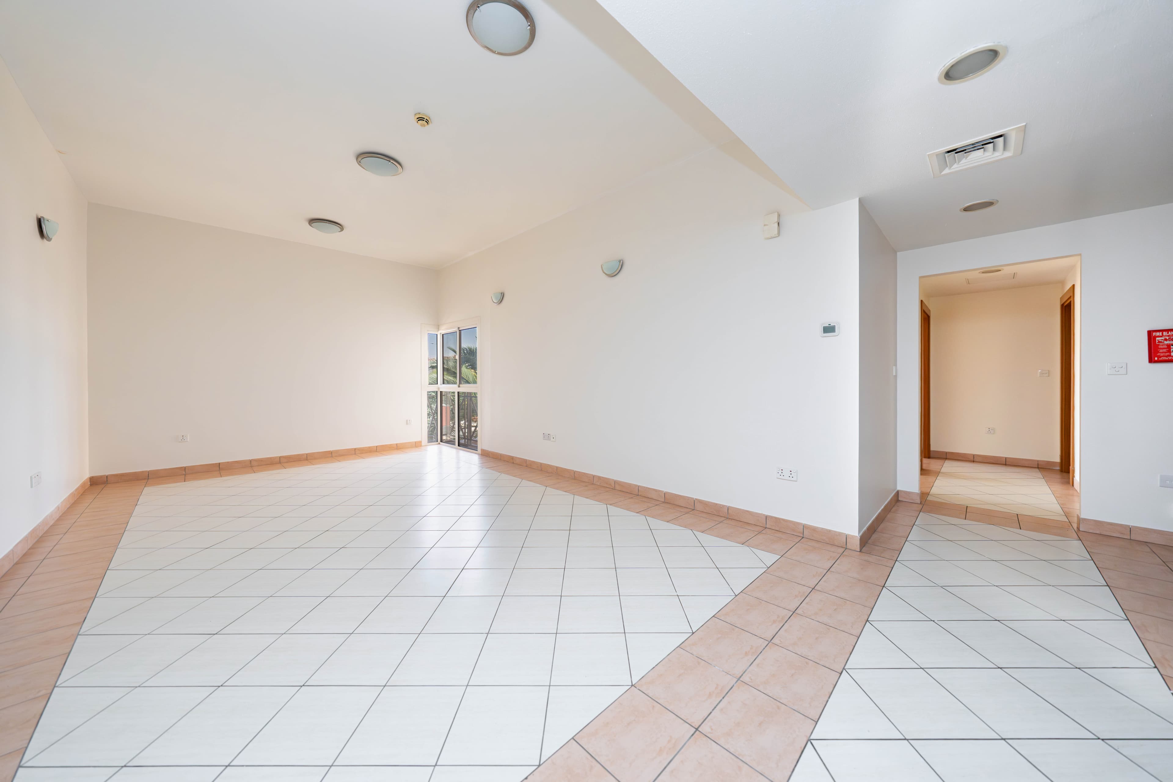 Unfurnished 2BHK apartment living room
